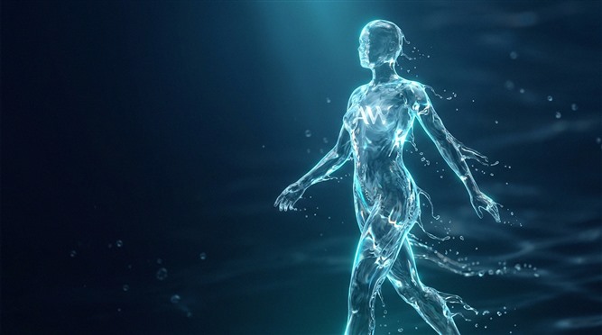 Player at table with game cards and chips